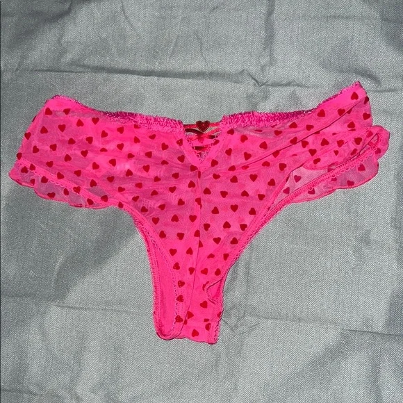 Victoria's Secret Pink Heart Panties - Picture 2 of 3